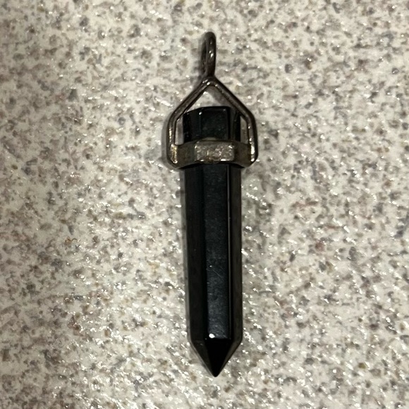Unknown Jewelry - Shungite Hexagon pendant‎ set in 925 Sterling Silver